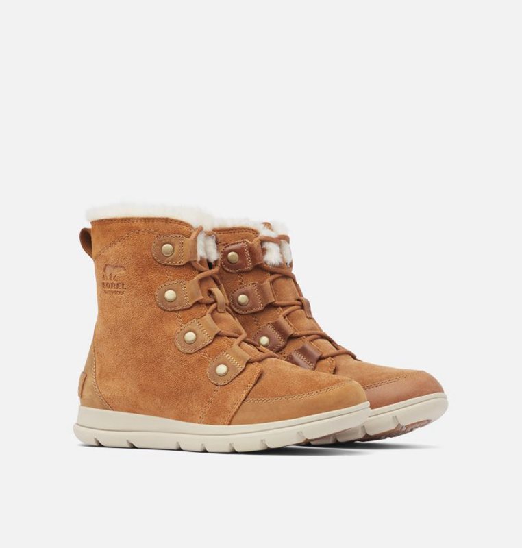 Sorel Dam Vinterkängor Brun/Khaki - Explorer™ Joan Låga - AZT-562038